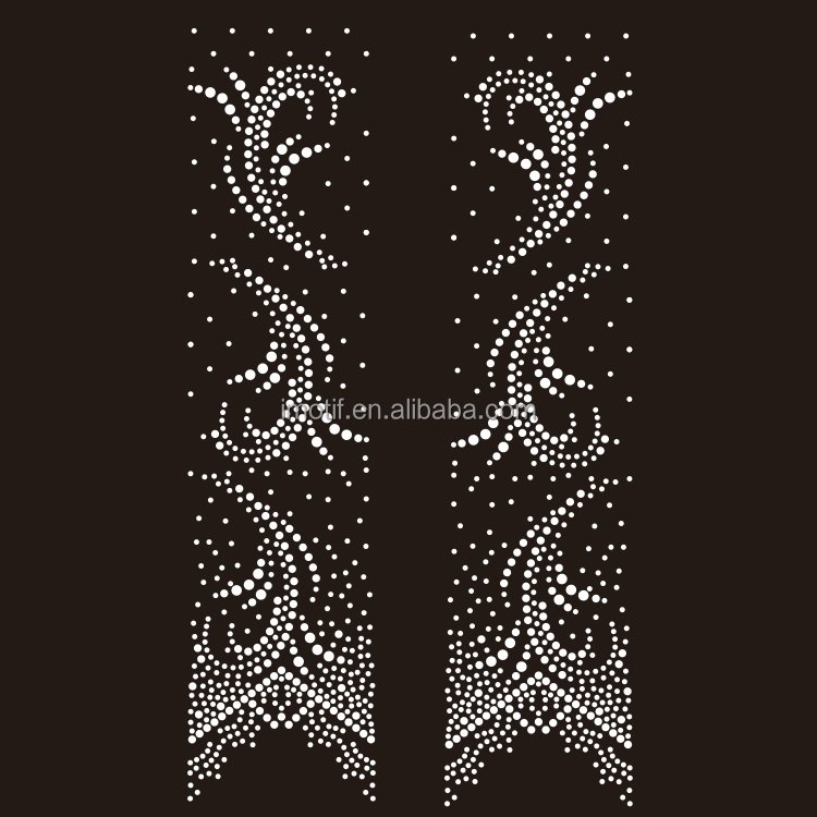 Custom Crystal AB High Quality Cheer Bow Rhinestone Transfer Iron On Crystal Motif Hot Fix Diamond