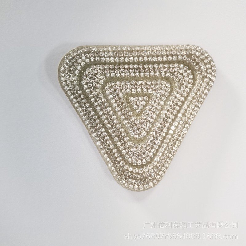 Shoe Flower Toe with Diamond Circular Square Triangular Toe Accessories with Rhinestone for Car Machine Cut Glass Rhinestones