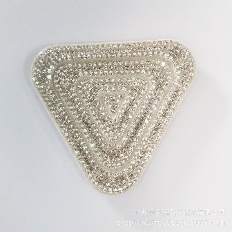 Shoe Flower Toe with Diamond Circular Square Triangular Toe Accessories with Rhinestone for Car Machine Cut Glass Rhinestones
