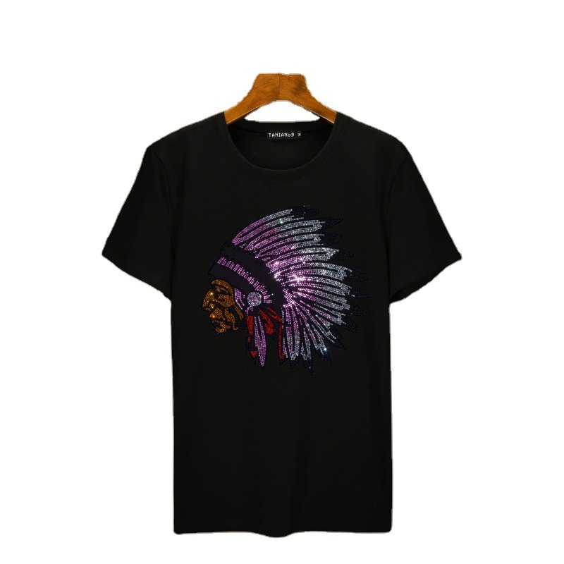 Free sample rhinestone transfers customized bear heat transfer for t shirts clothing