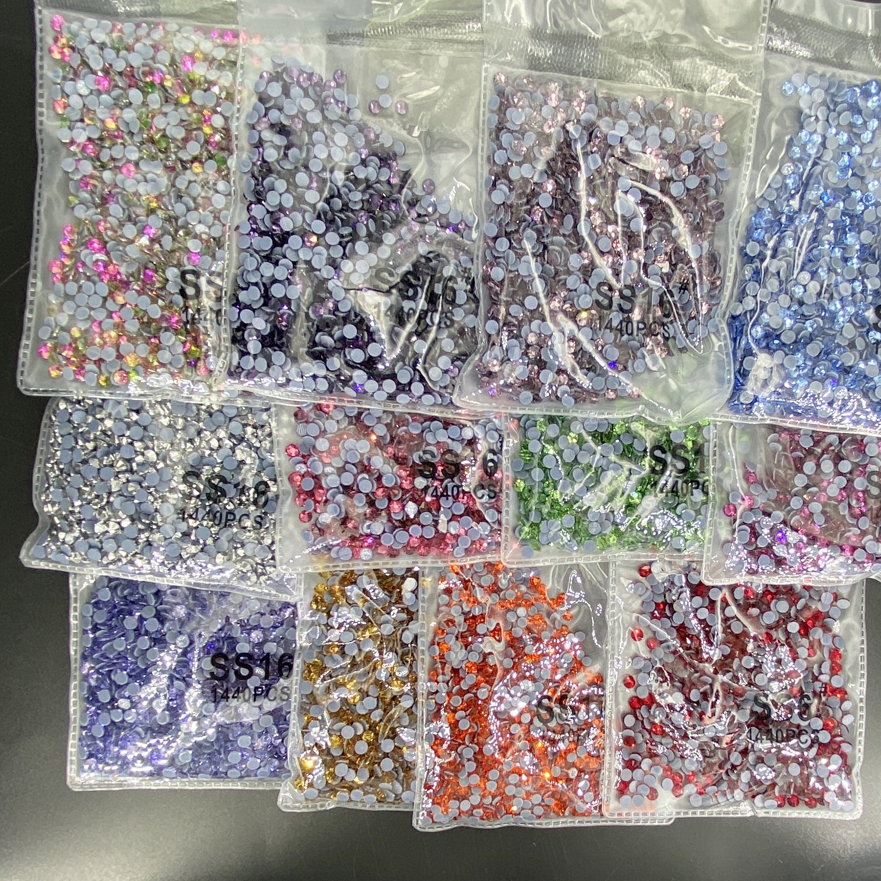 SS10 SS20 SS30 hotfix rhinestones bulk hot-fix Flatback swarovski cristal for decoration