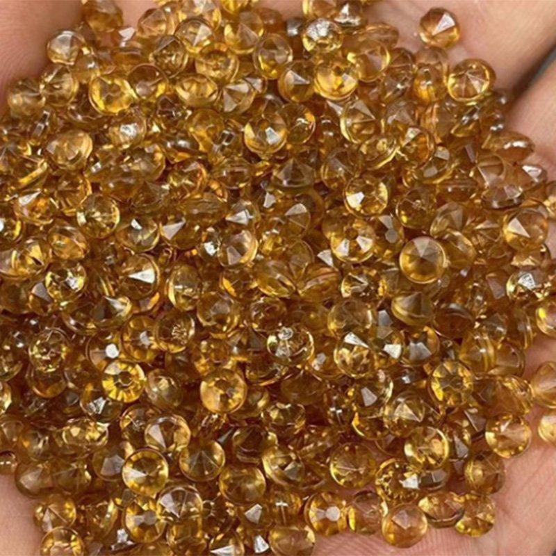 500g 4mm Chrystal Clear AB Color Pointed Nail Art Acrylic Rhinestone Slime Filler Supply Christmas Decoration