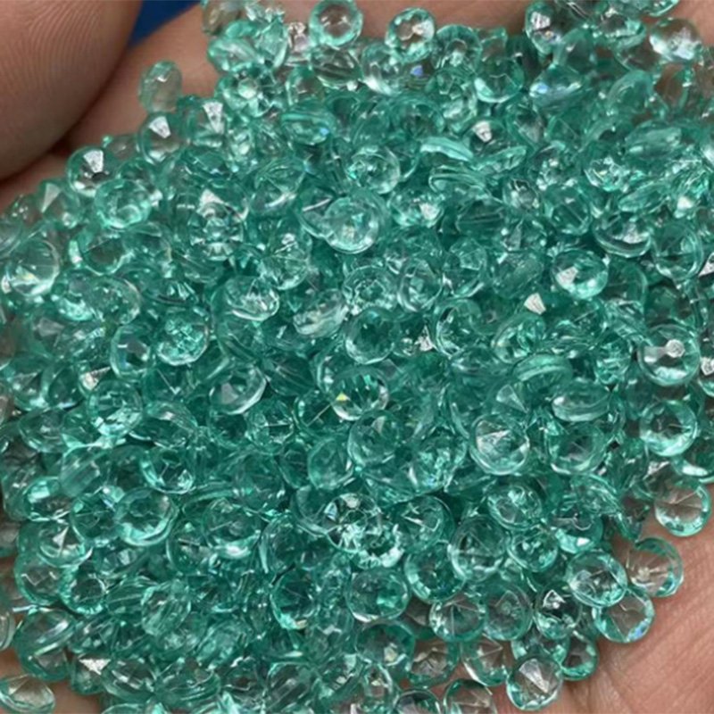 500g 4mm Chrystal Clear AB Color Pointed Nail Art Acrylic Rhinestone Slime Filler Supply Christmas Decoration