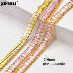 3x6mm pink gold