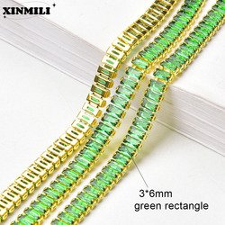 3x6mm green gold