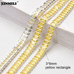 3x6mm yellow silver