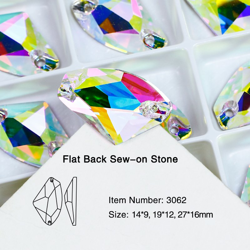 Galactic sew-on crystal Flat Back Rhinestones wholesale lead-free crystal beads for Garment shoes diy accessories
