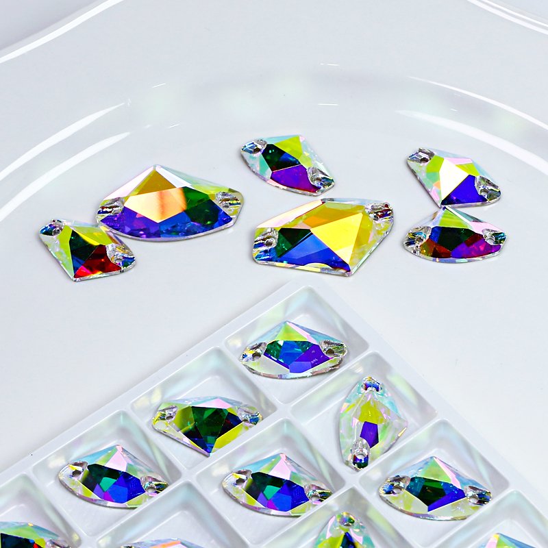 Galactic sew-on crystal Flat Back Rhinestones wholesale lead-free crystal beads for Garment shoes diy accessories
