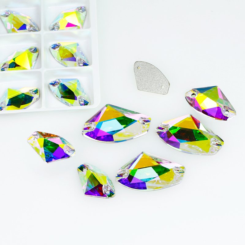 Galactic sew-on crystal Flat Back Rhinestones wholesale lead-free crystal beads for Garment shoes diy accessories