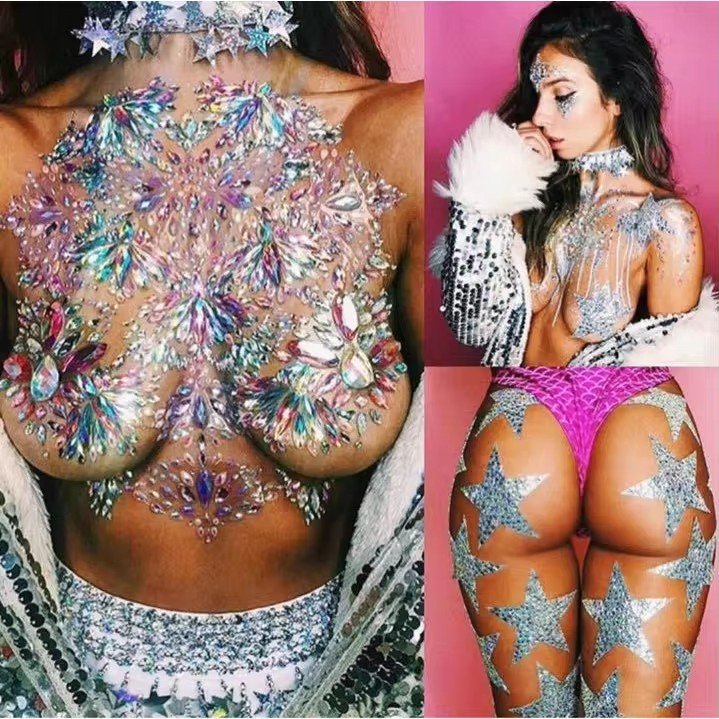 Custom 2024 Women Pasties Corset Bodice Applique Sexy Lingerie Bra Covers Crystal Rhinestones