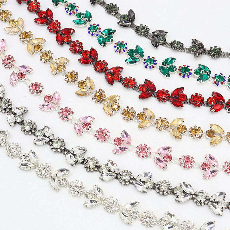 Metal crystal rhinestone diamond shoe buckle sandal jewelry chain