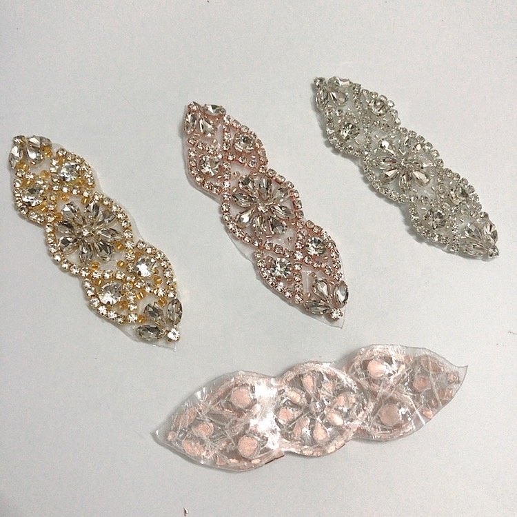 Exquisite embellishment small diamond rhinestone applique for high heel/headband/garment LT2346