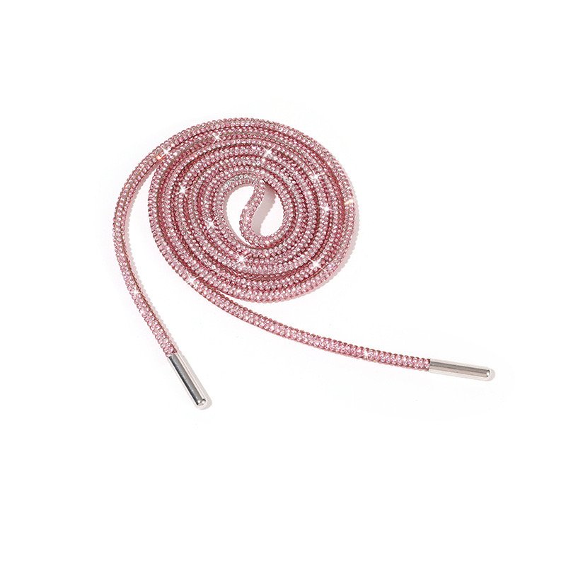 SINRONG Non repair charm rope cap diamond crystal rhinestone shoelaces, used for sports shoe decoration.