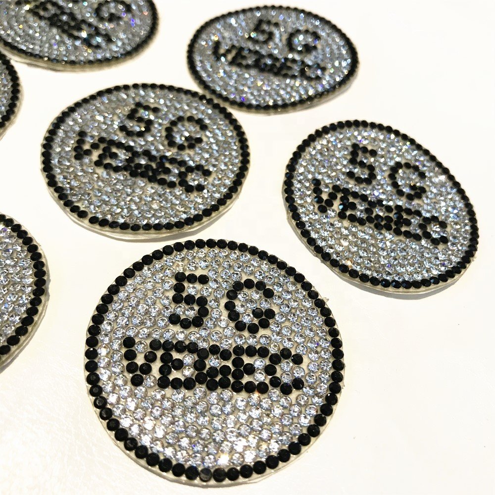 Manufactory Wholesale Hot Fix Rhinestone Applique 5g Circular Rhinestone Sequin Patches