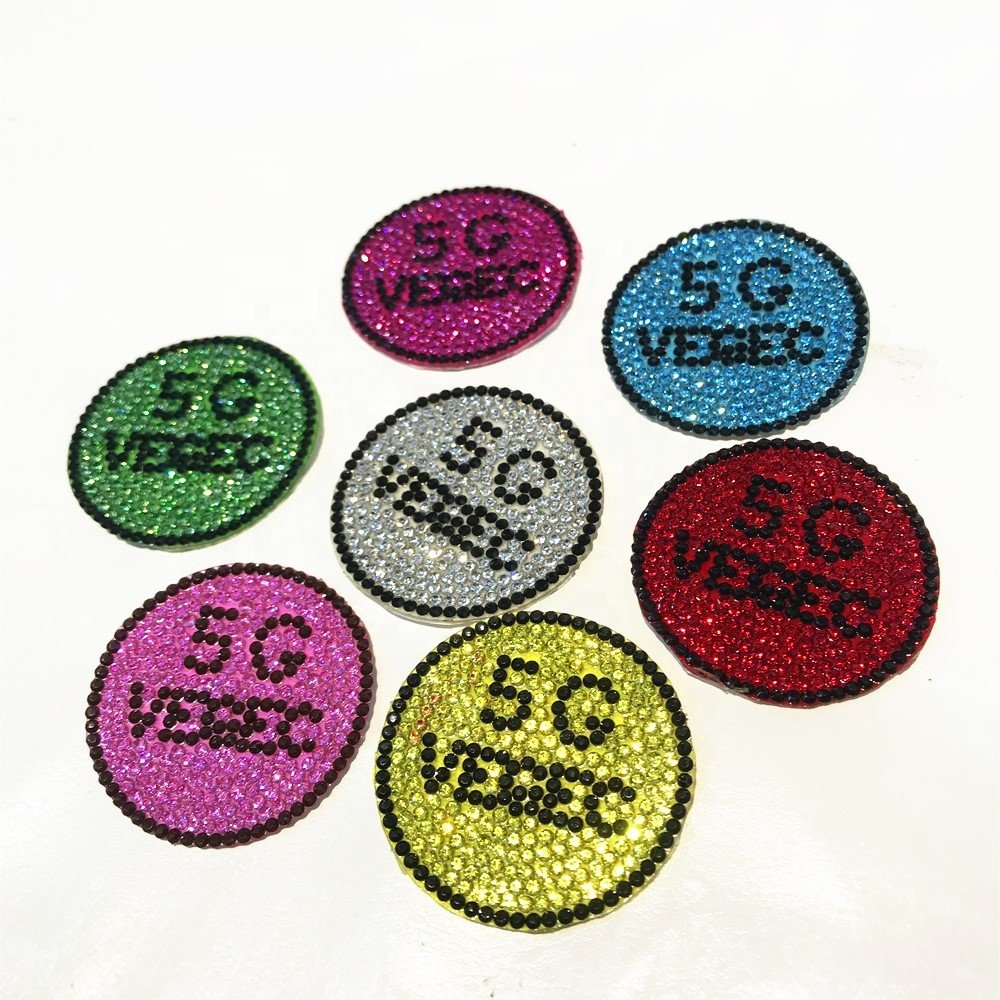 Manufactory Wholesale Hot Fix Rhinestone Applique 5g Circular Rhinestone Sequin Patches