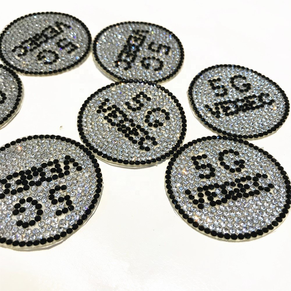 Manufactory Wholesale Hot Fix Rhinestone Applique 5g Circular Rhinestone Sequin Patches