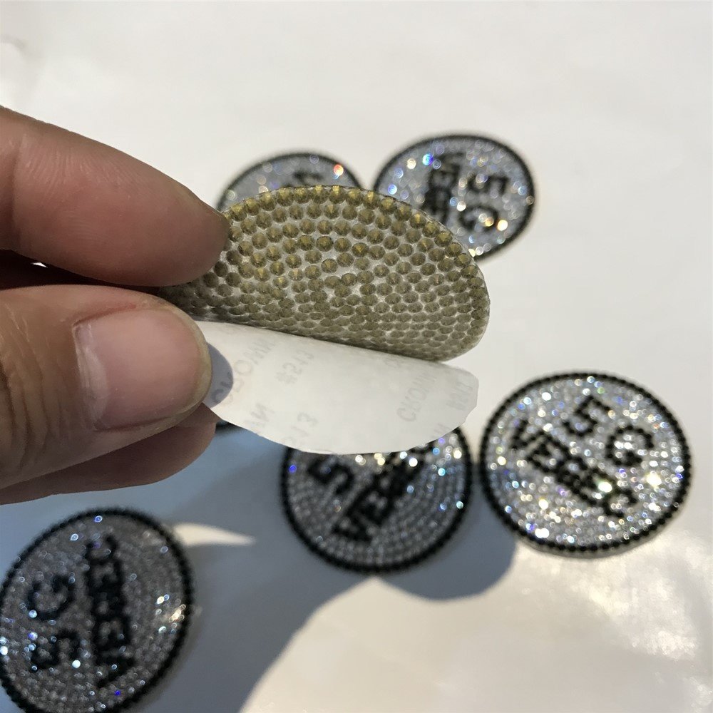 Manufactory Wholesale Hot Fix Rhinestone Applique 5g Circular Rhinestone Sequin Patches