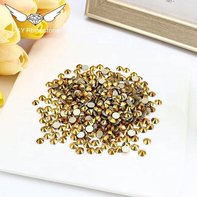 High Quality Ore Color Flat Back Non Hot Fix Stone Crystal Nail Art Decorations For Nails Rhinestones