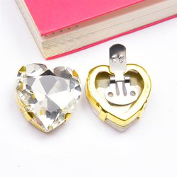27mm crystal heart