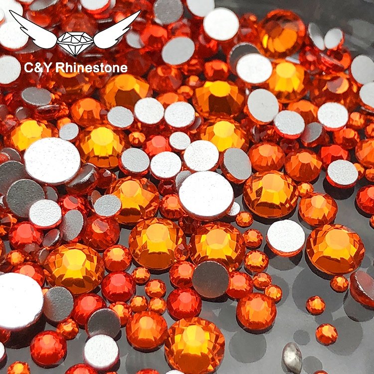 CY Hyacinth Wholesale High Quality 3D Nail Art Crystal For Clothes Non Hot fix Rhinestone