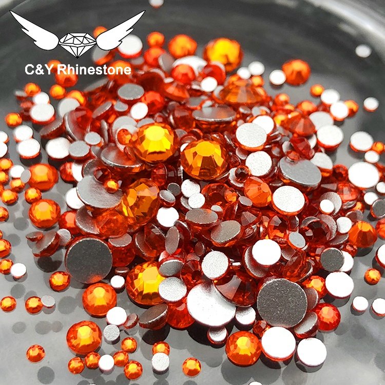 CY Hyacinth Wholesale High Quality 3D Nail Art Crystal For Clothes Non Hot fix Rhinestone