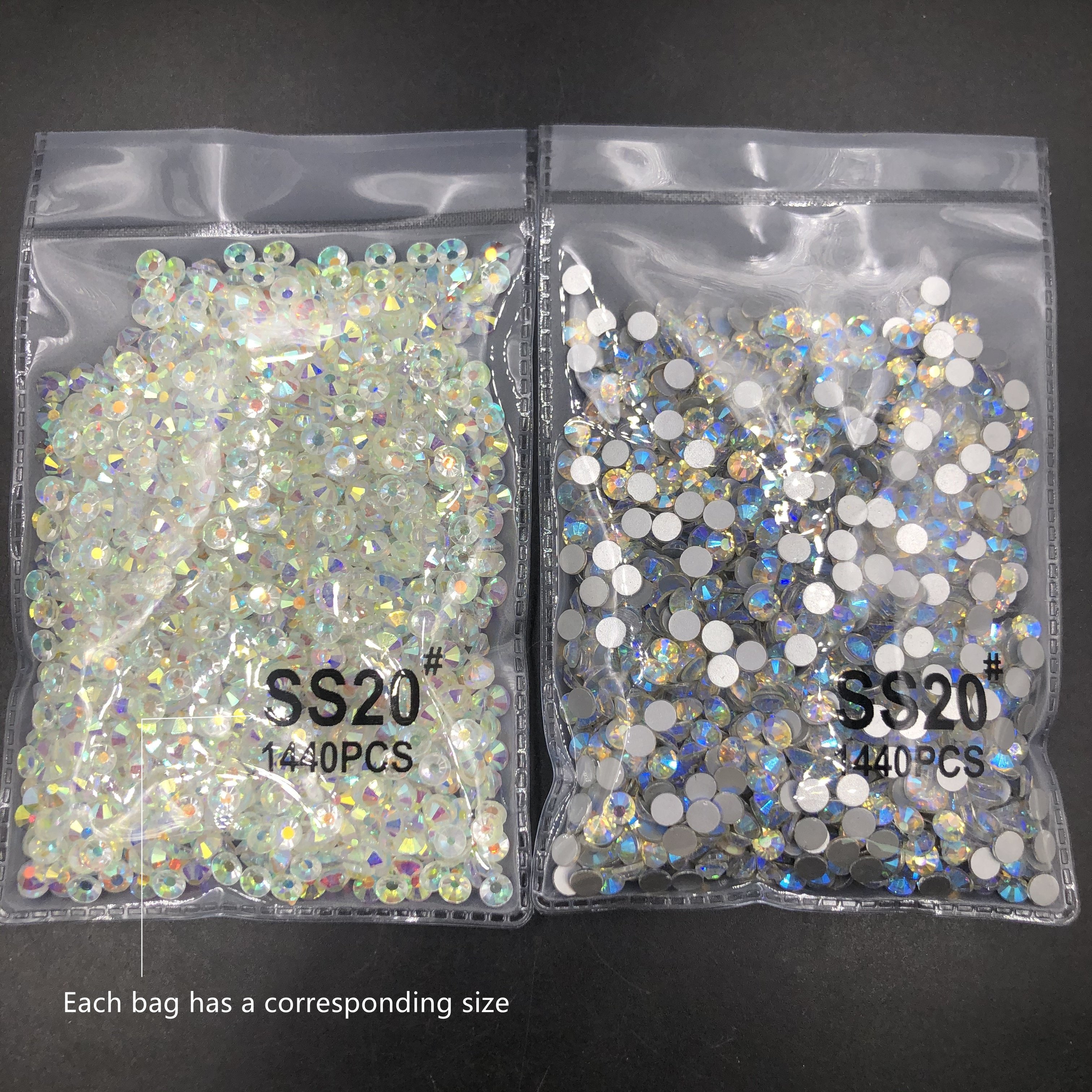 CY Hyacinth Wholesale High Quality 3D Nail Art Crystal For Clothes Non Hot fix Rhinestone