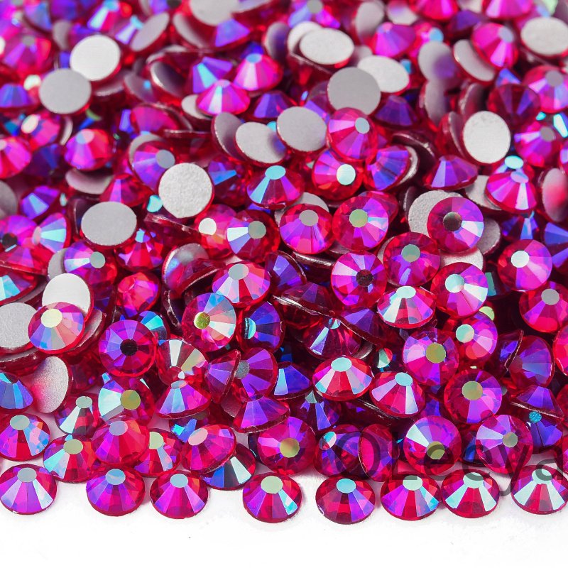 14400pcs Oleeya Factory Hot Selling AB Rhinestones Flatback Crystal Bulk Rhinestone Glass For Garment