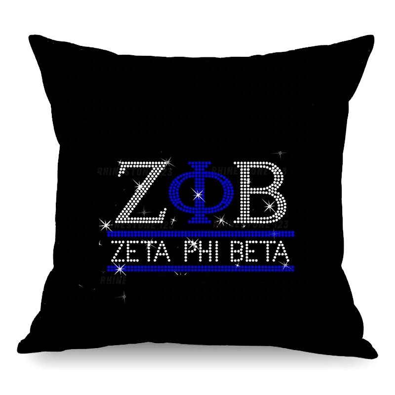 New 2024 Sorority ZOB Design Colorful Zeta phi beta Rhinestones Transfer Design Hot fix Iron on Heat Stickers Patches Motif