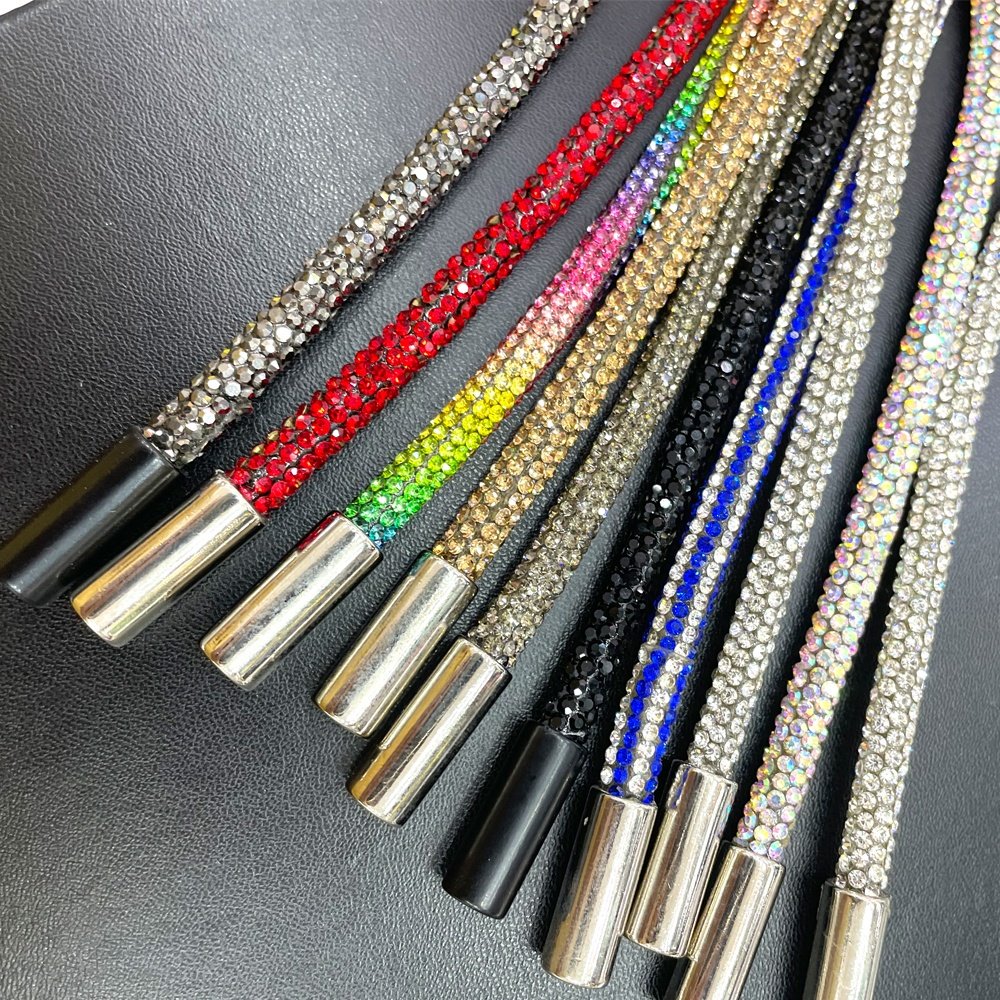 S528 fashion rhinestone cord strings 120 cm crystal hoodies drawstrings diamond rope