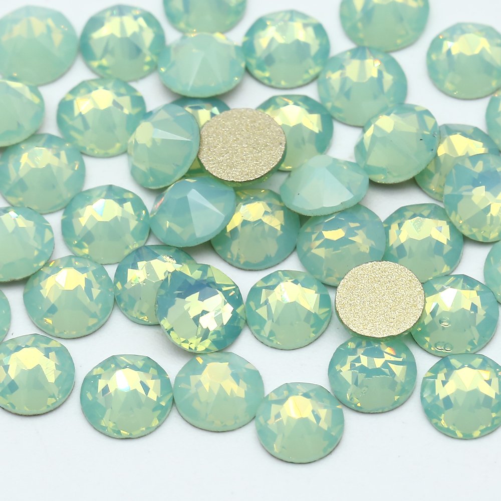 XULIN 2088 16 Cut Facets 81 Kinds Color SS30 Flat Back Crystal Stone White Opal Non Hot Fix Glass Rhinestone