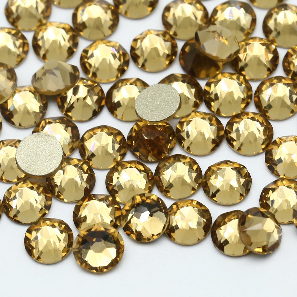 XULIN 2088 16 Cut Facets 81 Kinds Color SS30 Flat Back Crystal Stone White Opal Non Hot Fix Glass Rhinestone