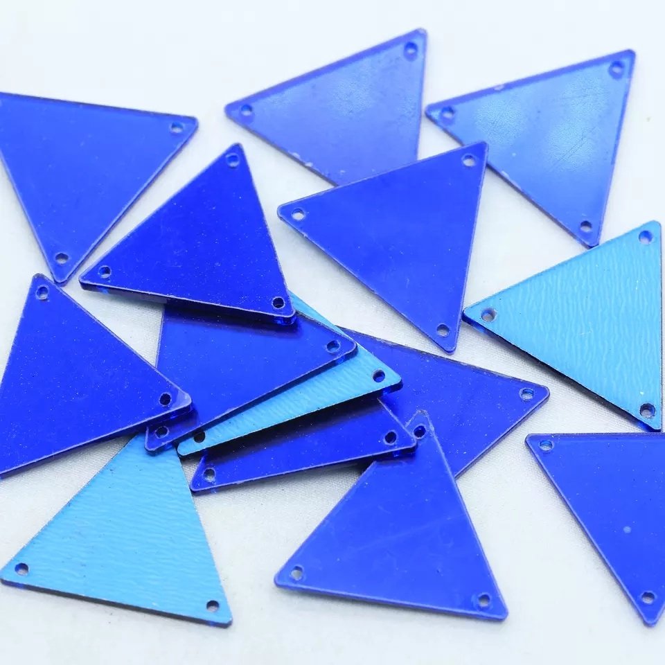 Wholesale Good Quality Flat Back Acrylic Sew On Rhinestone Mirror For Dress