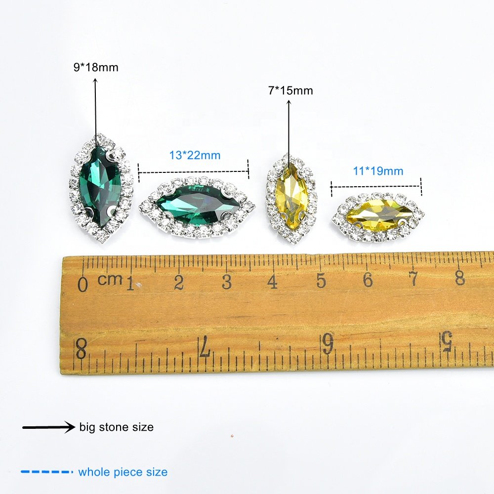 Silver Claw Horse Eye Crystal Buckle Flat Back Glass Rhinestones For Diy Garment Shoes Bags Sewing Accessories
