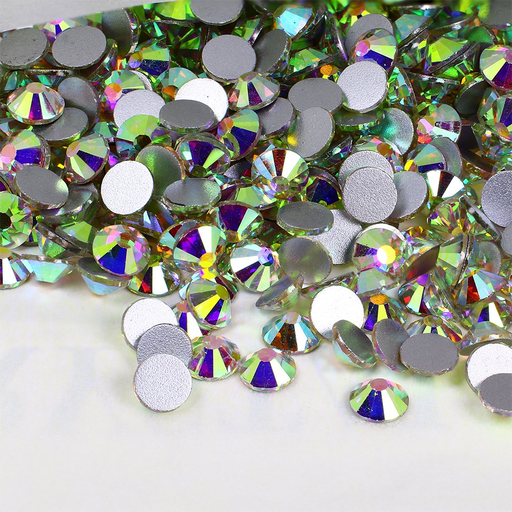 Junjiao crystal AB color flat back rhinestone non-hotfix high quality rhinestones for garment nail art decoration