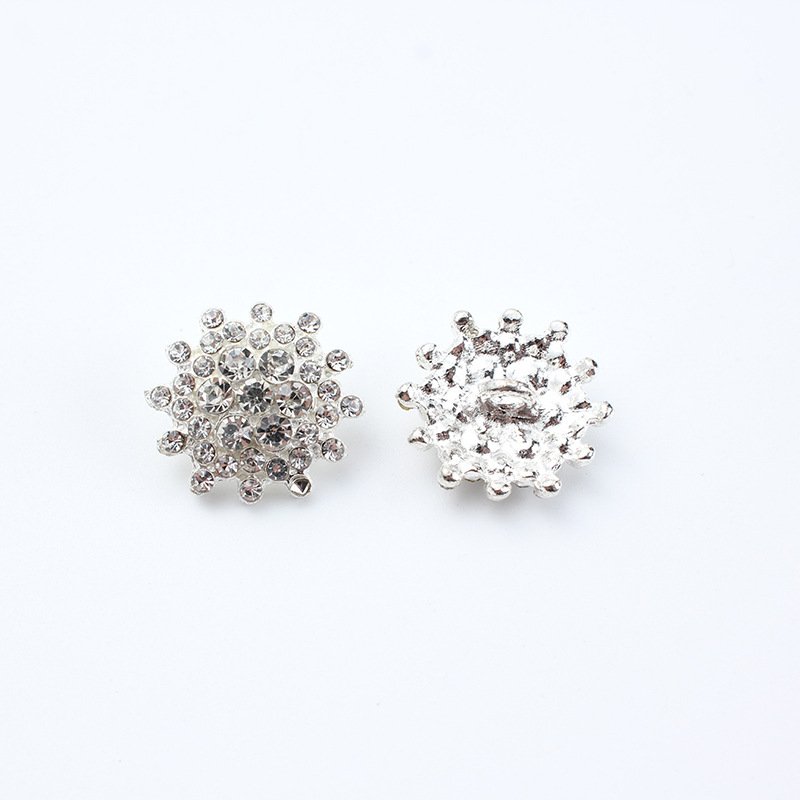 JFFB035 Luxury Rhinestone Buttons Crystal Button For Clothes Decorative Sewing Buttons