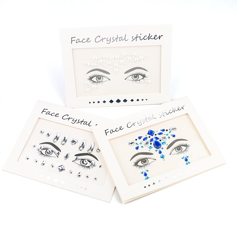 Festival Face Jewels stickers crystal Body jewels Glitter Rave Face Gems Rhinestones