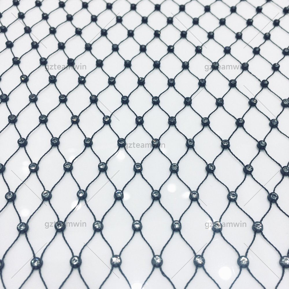 Wholesale 10 yards SS8 Strass Applique Fishnet Stretch Crystal Trim Ribbon white Glass Rhinestone Mesh Fabric for dress bra Tops