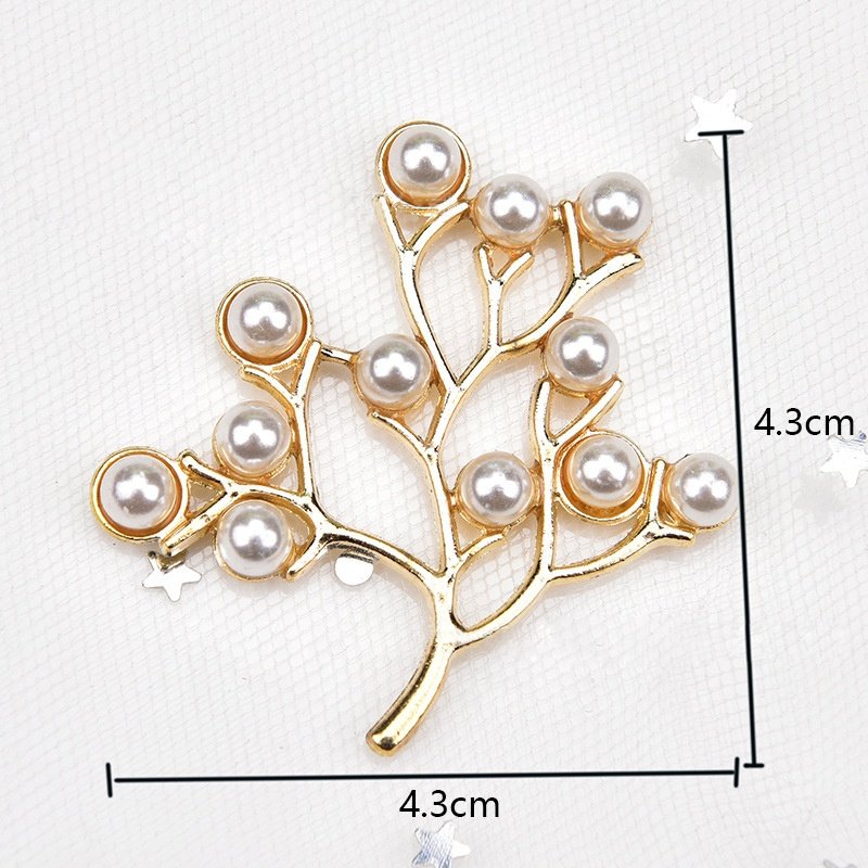 fashion handbags designer rhinestone flower accessories pearl rhinestone button patches for bridal wedding dress decorative