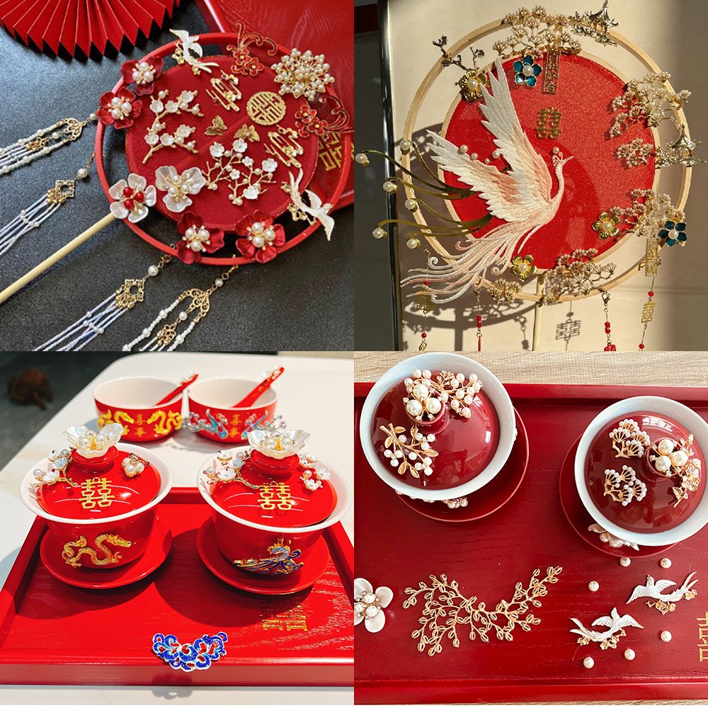 fashion handbags designer rhinestone flower accessories pearl rhinestone button patches for bridal wedding dress decorative