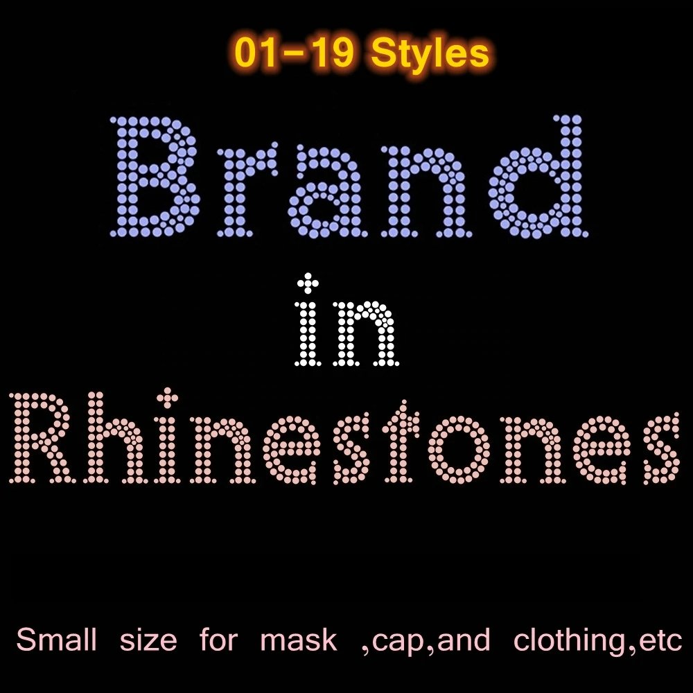 Factory Custom Motifs Rhinestone Transfer Bling Rhinestone Iron On Transfer Design for Clothes