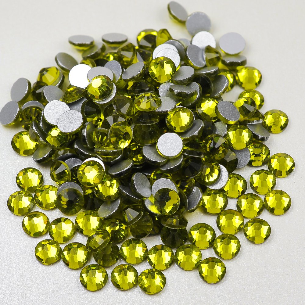 Hot SS20 Glass Olivine Flat Back Rhinestone Non Hot Fix Rhinestone Strass For Nail Art