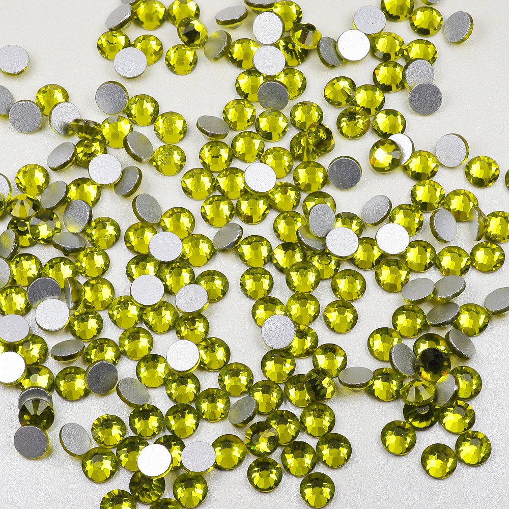 Hot SS20 Glass Olivine Flat Back Rhinestone Non Hot Fix Rhinestone Strass For Nail Art