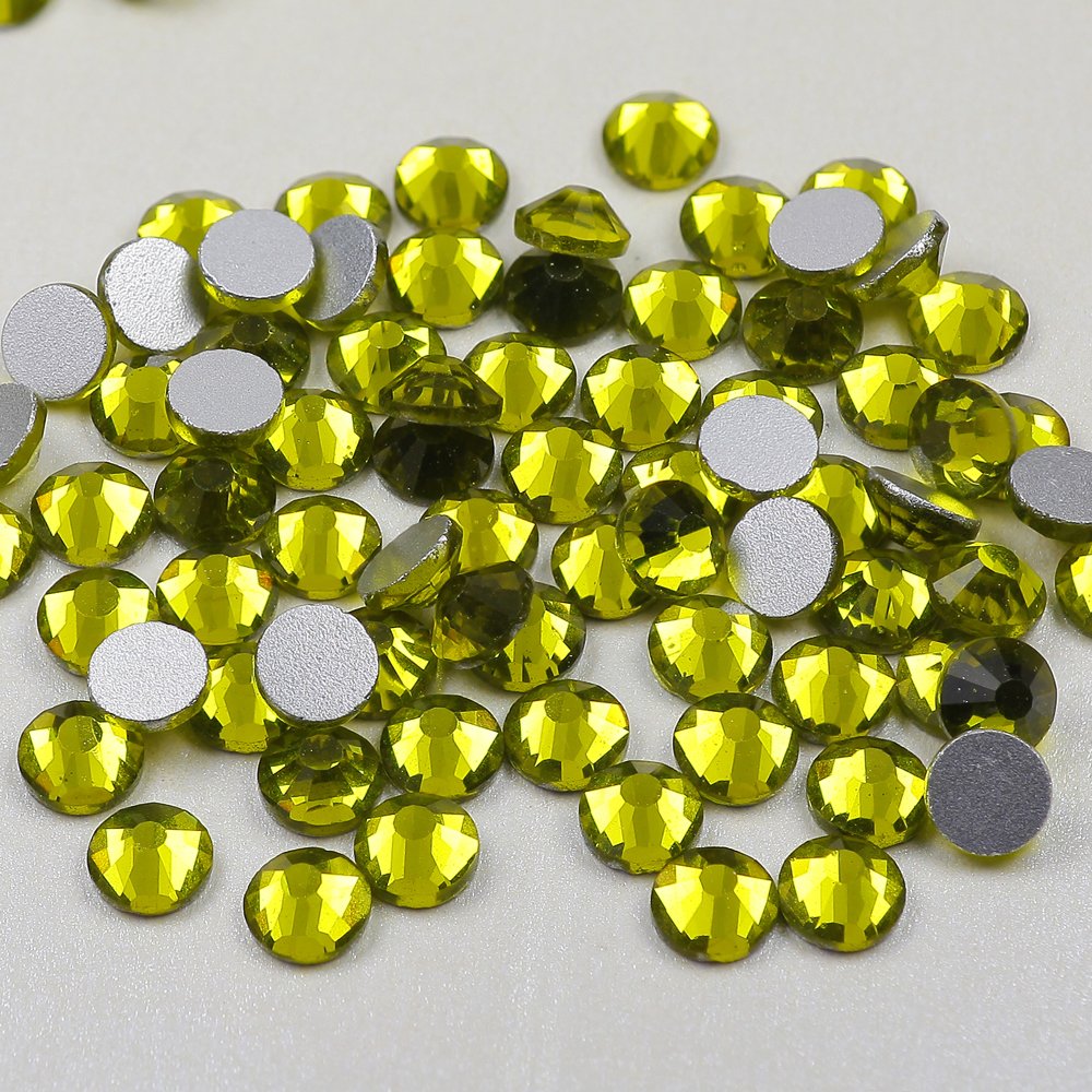 Hot SS20 Glass Olivine Flat Back Rhinestone Non Hot Fix Rhinestone Strass For Nail Art
