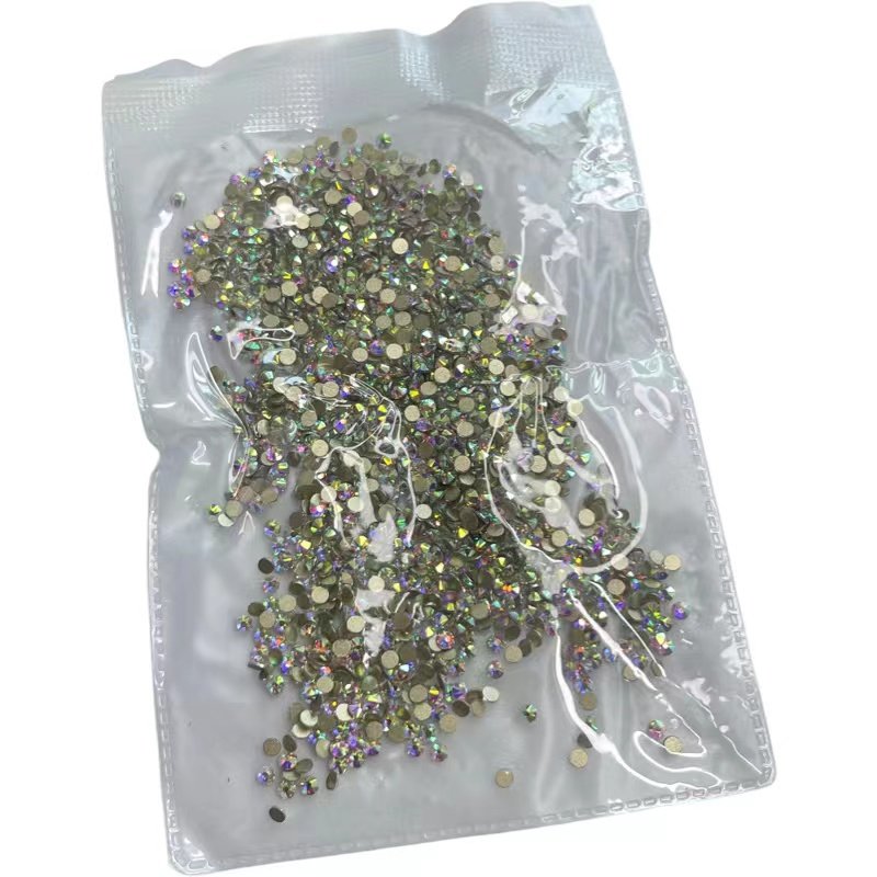 Wholesale Strong Glue Glass Rhinestone 10 Gross 1440pcs Round Non-Hot Fix Crystal for Nails Bags Shoes T-shirts