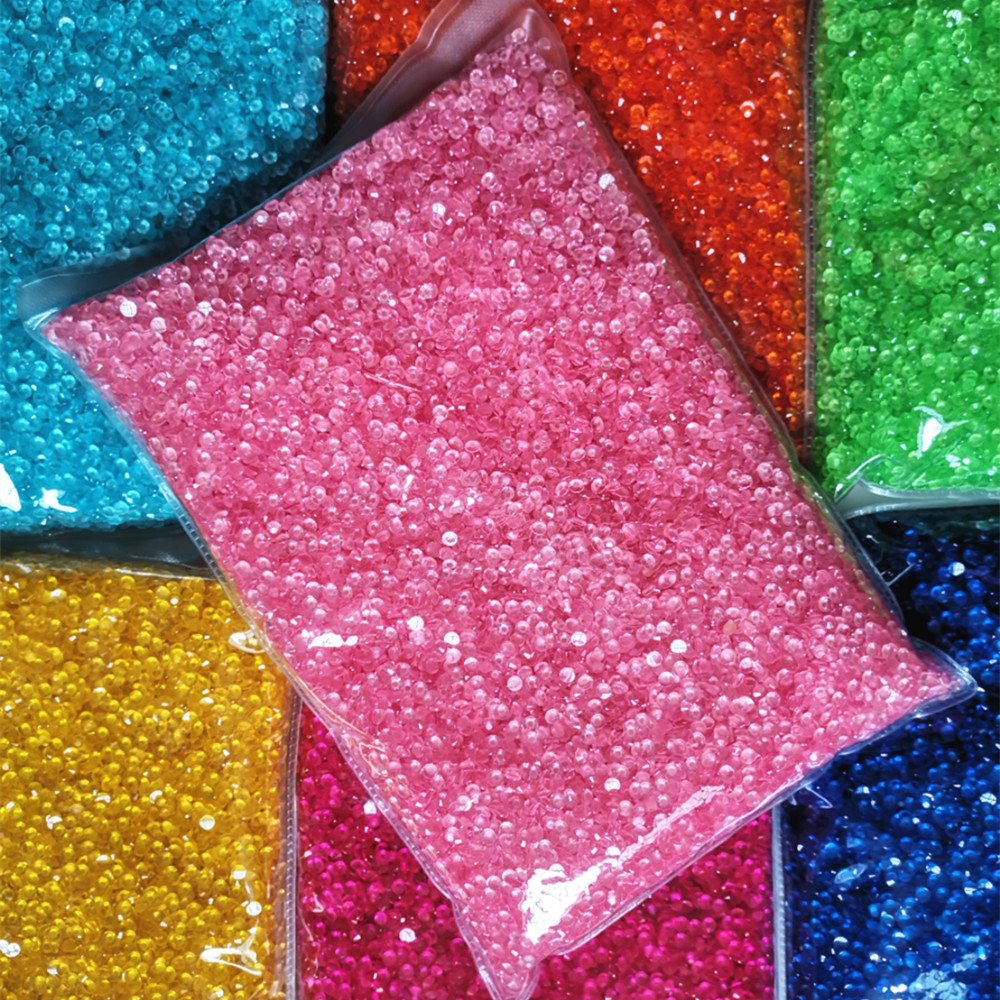 Manufacturer Factory Directly2mm 3mm 4mm 5mm 6mm Non Hotfix Crystals Flatback Resin Rhinestones Gems Bulk Package