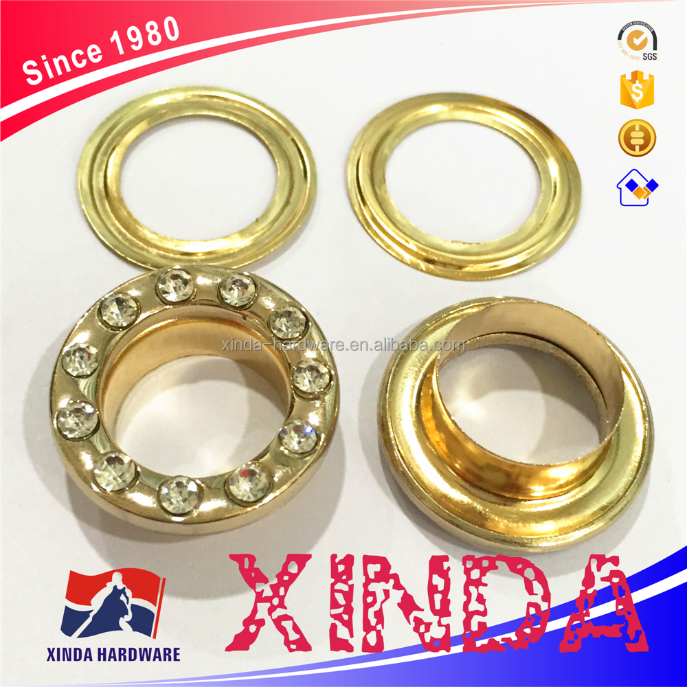 Zinc Alloy/Zamak,,Rhinestone Eyelet,Cheap price & High/Good Quality