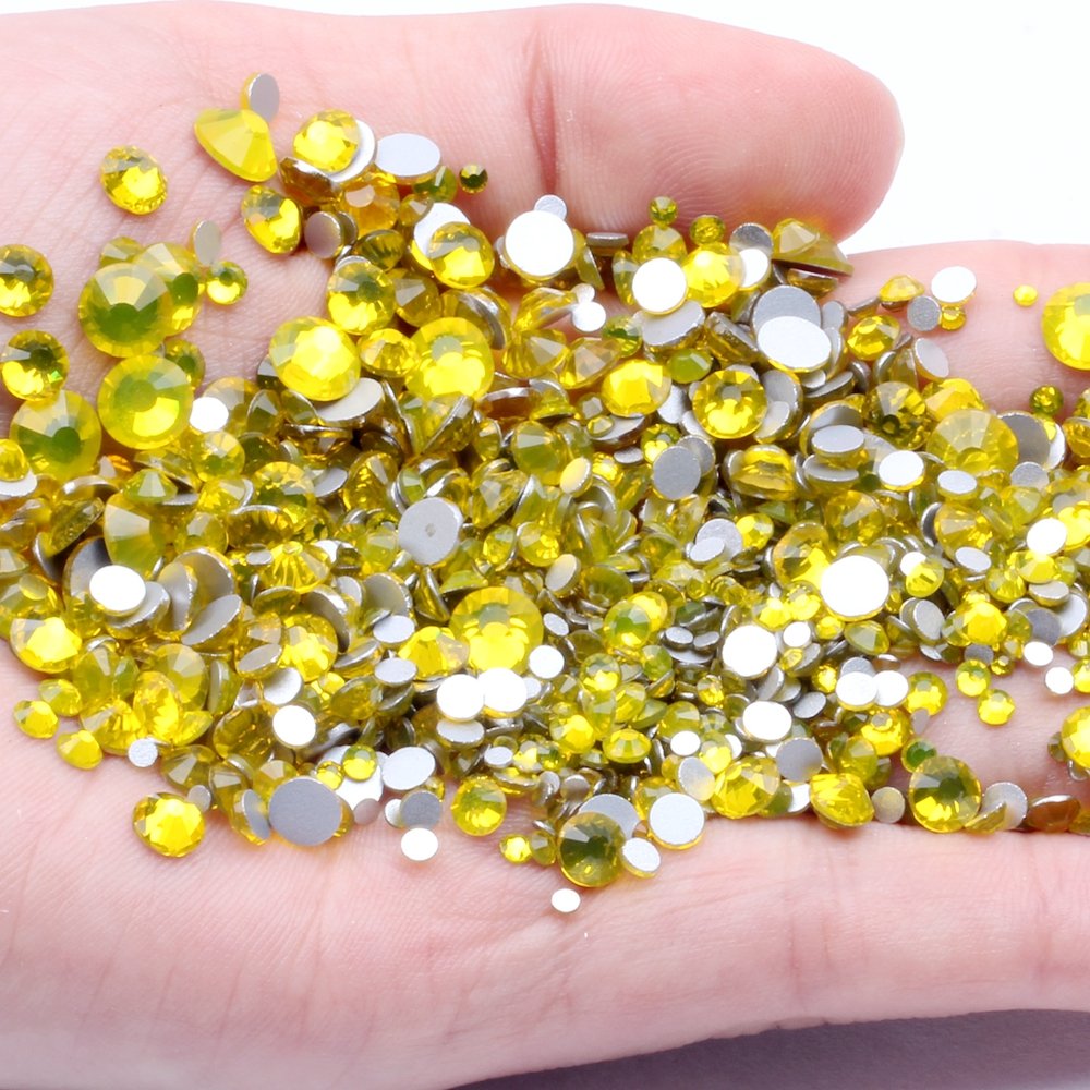 New Style Bling Bling SS8 14400PCS Crystal Stones Flat Back Nail Rhinestones 3D Non HotFix Nail Art Decorations Glass Manicure