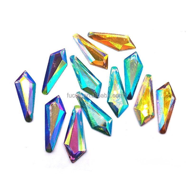 Multicolor gems loose resin stones carnival feather hats costumes loose rhinestones for women Samba Queen performance dress