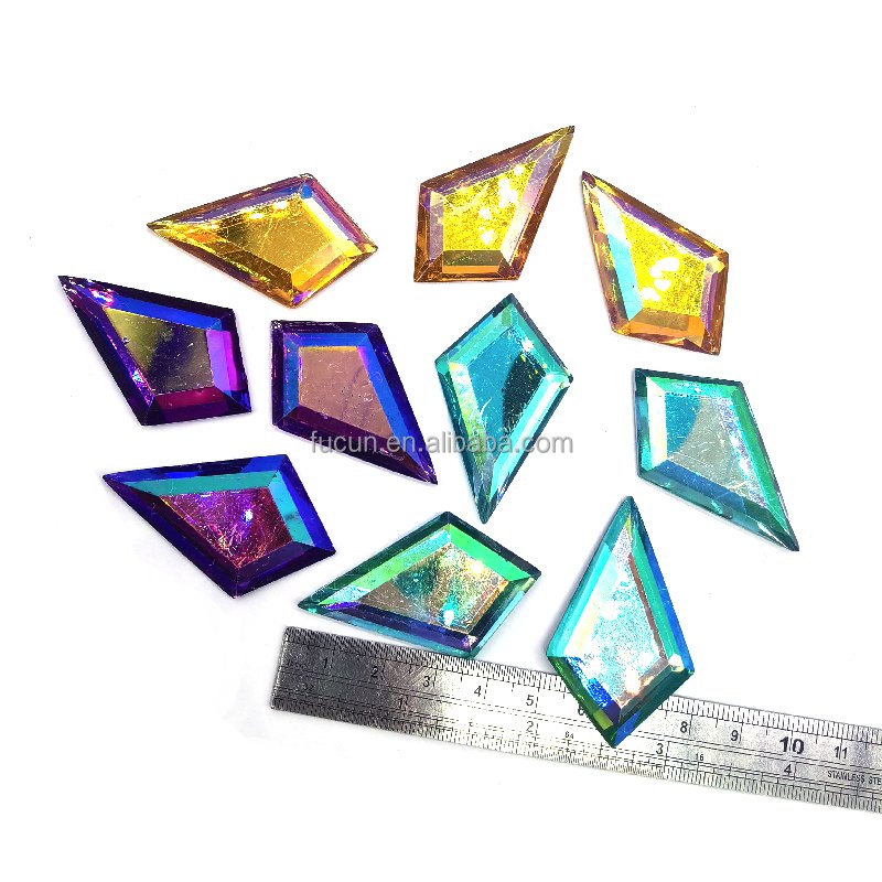 Multicolor gems loose resin stones carnival feather hats costumes loose rhinestones for women Samba Queen performance dress