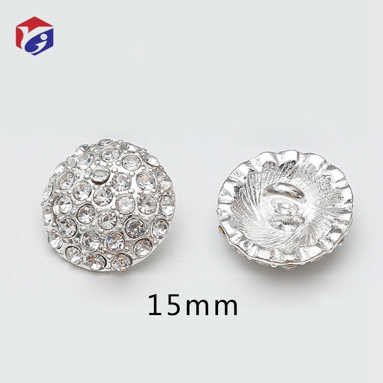 Colorful Rhinestone Crystal Diamond Pearl Buttons For Coat Cardigan Diamond Decoration Accessories Crystal Buttons